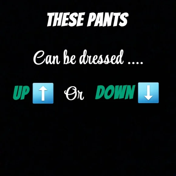 Women's Green Linen Style Pants - Picture 2 of 5